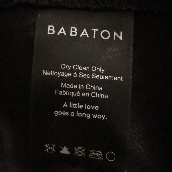 Aritzia Babaton Conan Cropped Relax fit trousers size 4 - Picture 8 of 8